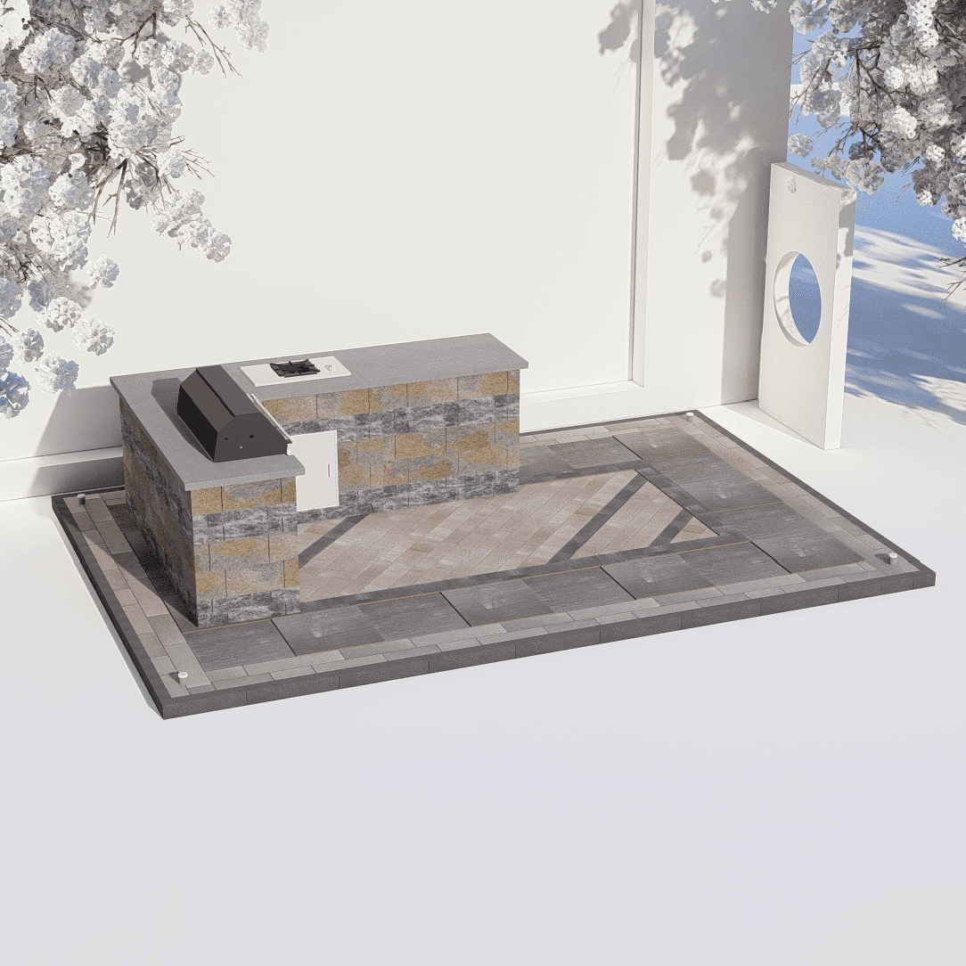 Outdoor Kitchen 4018 - 5.50 x 3.70 m